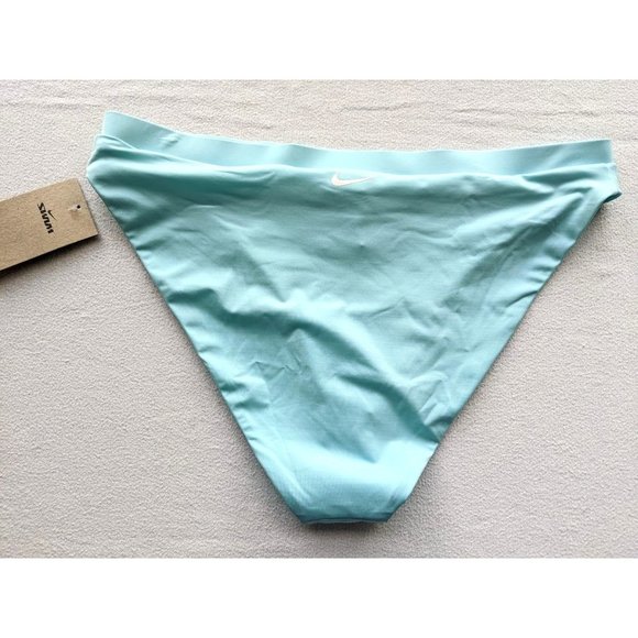 Women's Nike High Waist Swim Bottom Size XL Blue NESSB347-437 NEW - Picture 3 of 3
